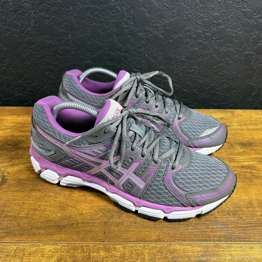 ASICS Gel-Forza T359N Grey Purple Synthetic Mesh Running Shoes Womens Size 10